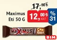 ETİ MAXİMUS ÇİKOLATA 50 G